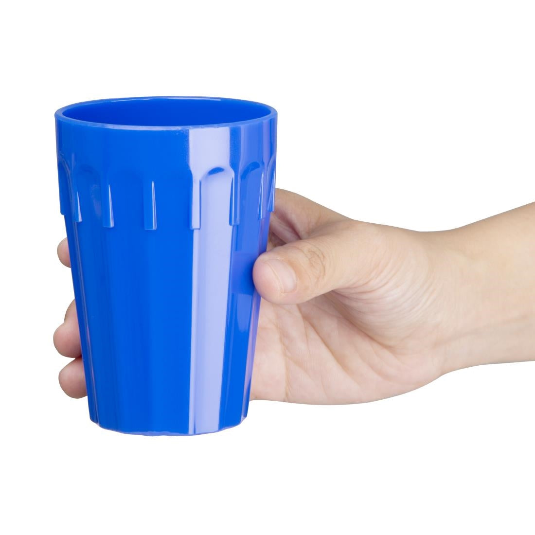 Olympia Kristallon Polypropylene Tumblers Blue 253.8ml (12 Pack) (Pack of 12) • PAS-CB777