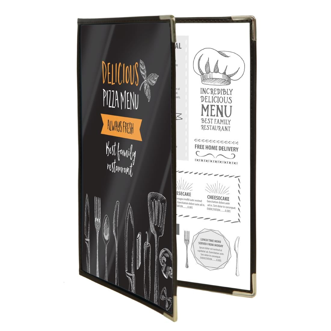 Securit Crystal Double Sided Menu Cover A4 Double (3 Pack) (Pack of 3) • PAS-CB842