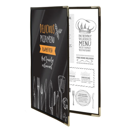 Securit Crystal Double Sided Menu Cover A4 Double (3 Pack) (Pack of 3) • PAS-CB842