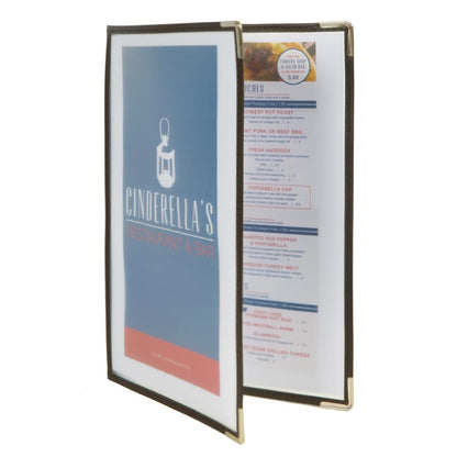 Securit Crystal Double Sided Menu Cover A4 Double (3 Pack) • PAS-CB842