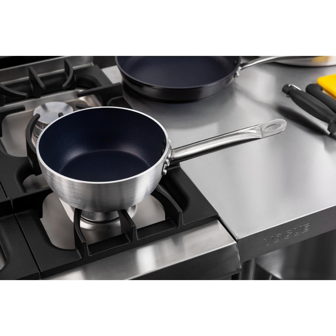Vogue Aluminium Non-Stick Induction Flared Sauté Pan 200mm • PAS-CB903