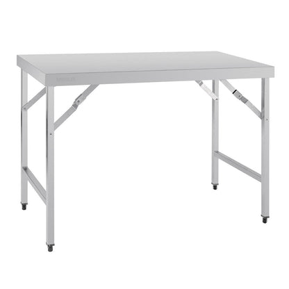 Vogue Stainless Steel Folding Table 1200mm • PAS-CB905