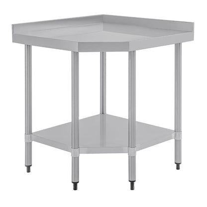 Vogue Stainless Steel Corner Table 600mm • PAS-CB907