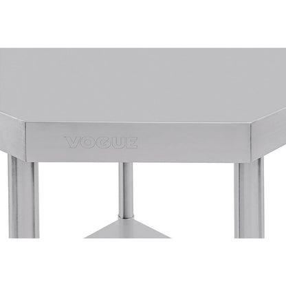 Vogue Stainless Steel Corner Table 600mm • PAS-CB907