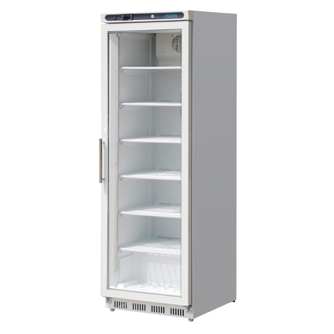 Polar C-Series Glass Door Display Freezer 365Ltr White • PAS-CB921-A