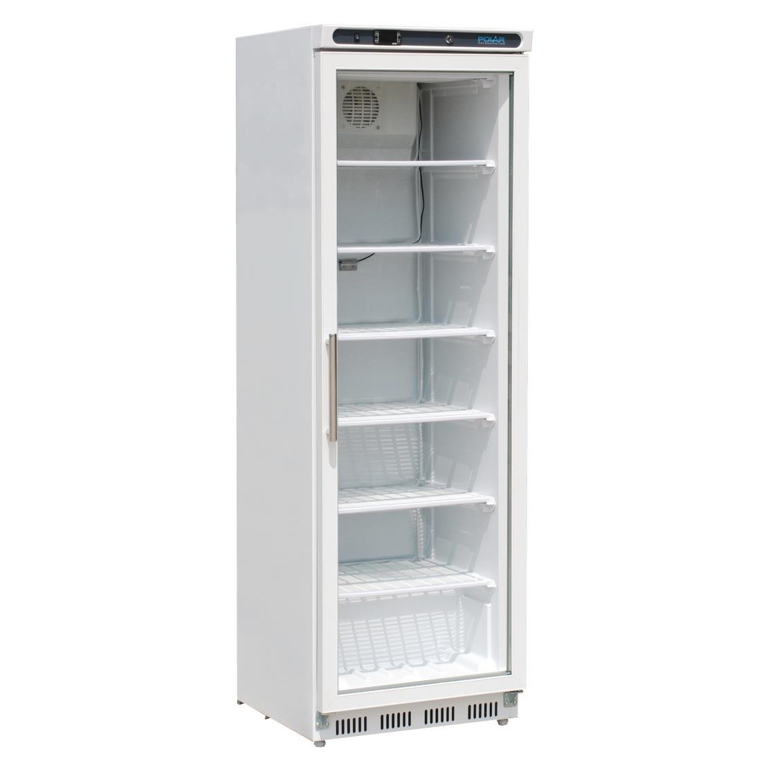 Polar C-Series Glass Door Display Freezer 365Ltr White • PAS-CB921-A