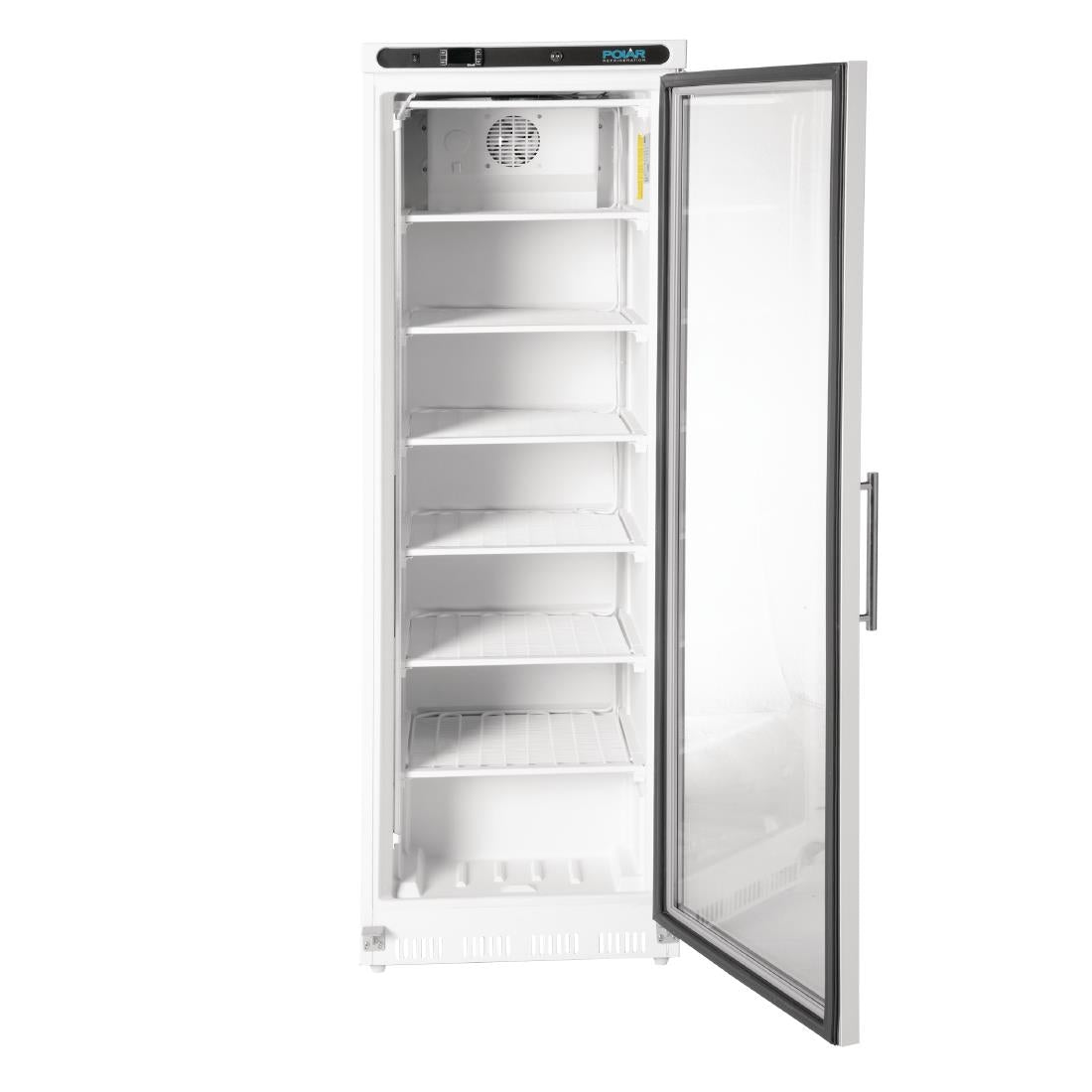 Polar C-Series Glass Door Display Freezer 365Ltr White • PAS-CB921-A