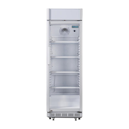 Polar C-Series Upright Display Cooler with Light Box 346Ltr (180W. R600a. With light box) • PAS-CC064-A