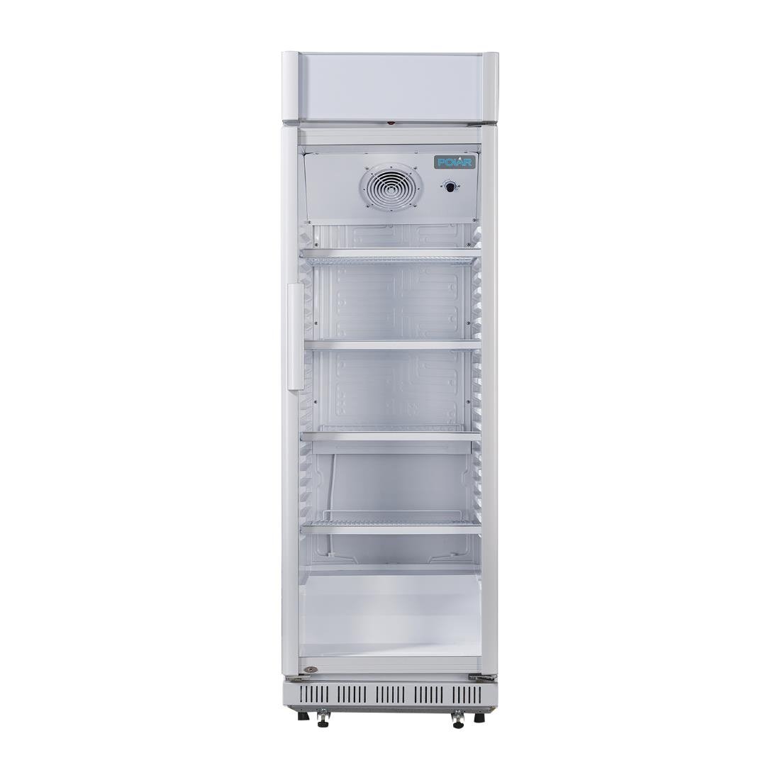 Polar C-Series Upright Display Cooler with Light Box 346Ltr • PAS-CC064-A