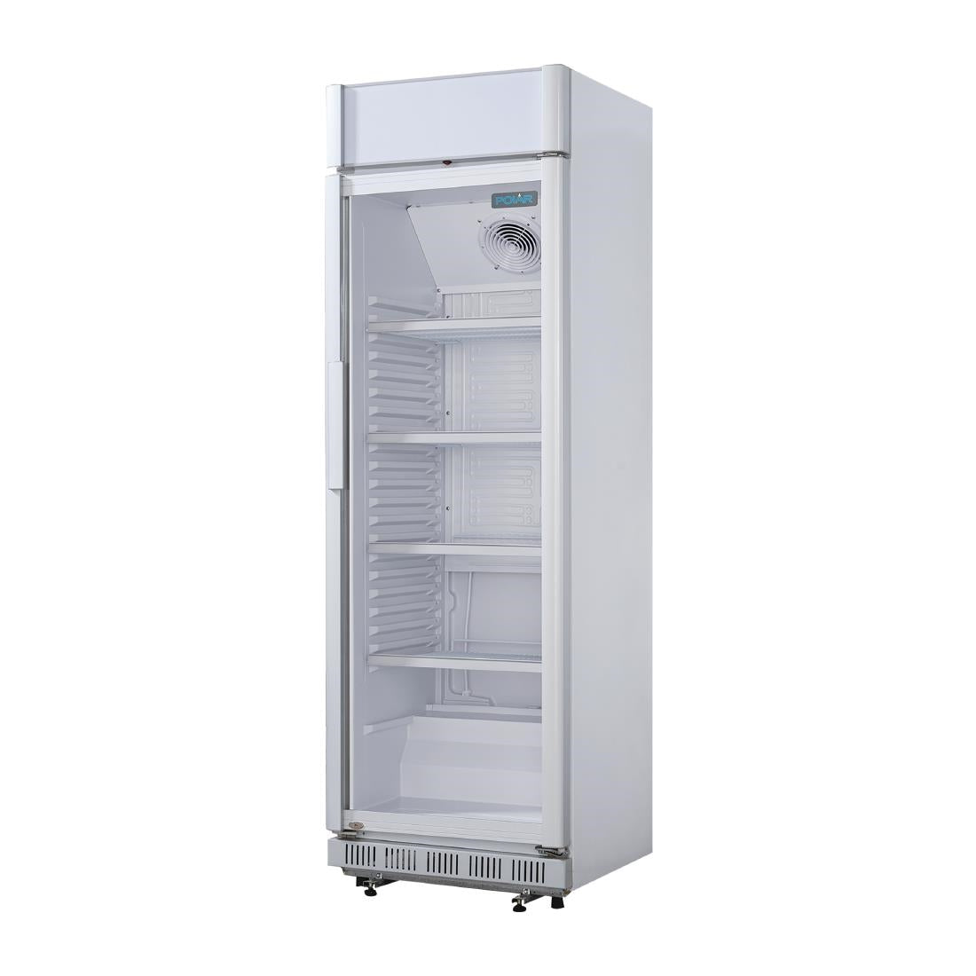 Polar C-Series Upright Display Cooler with Light Box 346Ltr (180W. R600a. With light box) • PAS-CC064-A