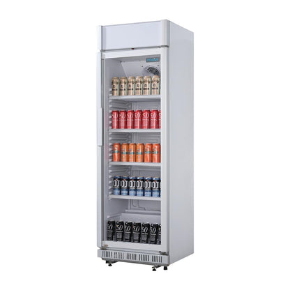 Polar C-Series Upright Display Cooler with Light Box 346Ltr • PAS-CC064-A