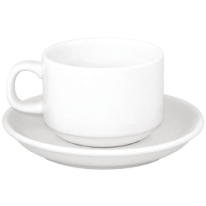 SPECIAL OFFER Olympia Athena Stacking Tea Cup And Saucer Combo (24 Pack) • PAS-S376
