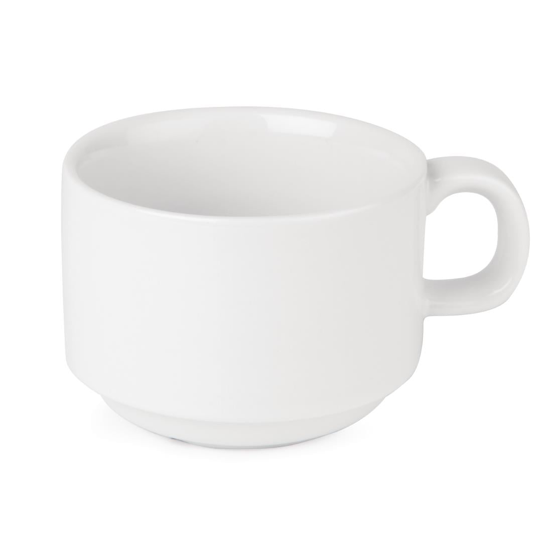 SPECIAL OFFER Olympia Athena Stacking Tea Cup And Saucer Combo (24 Pack) • PAS-S376