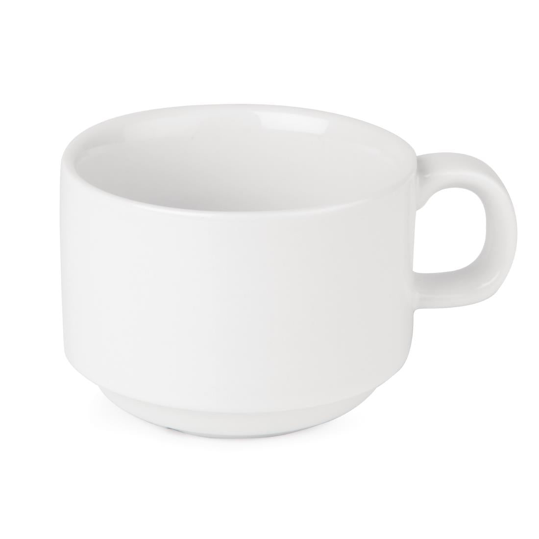 SPECIAL OFFER Olympia Athena Stacking Tea Cup And Saucer Combo (24 Pack) • PAS-S376