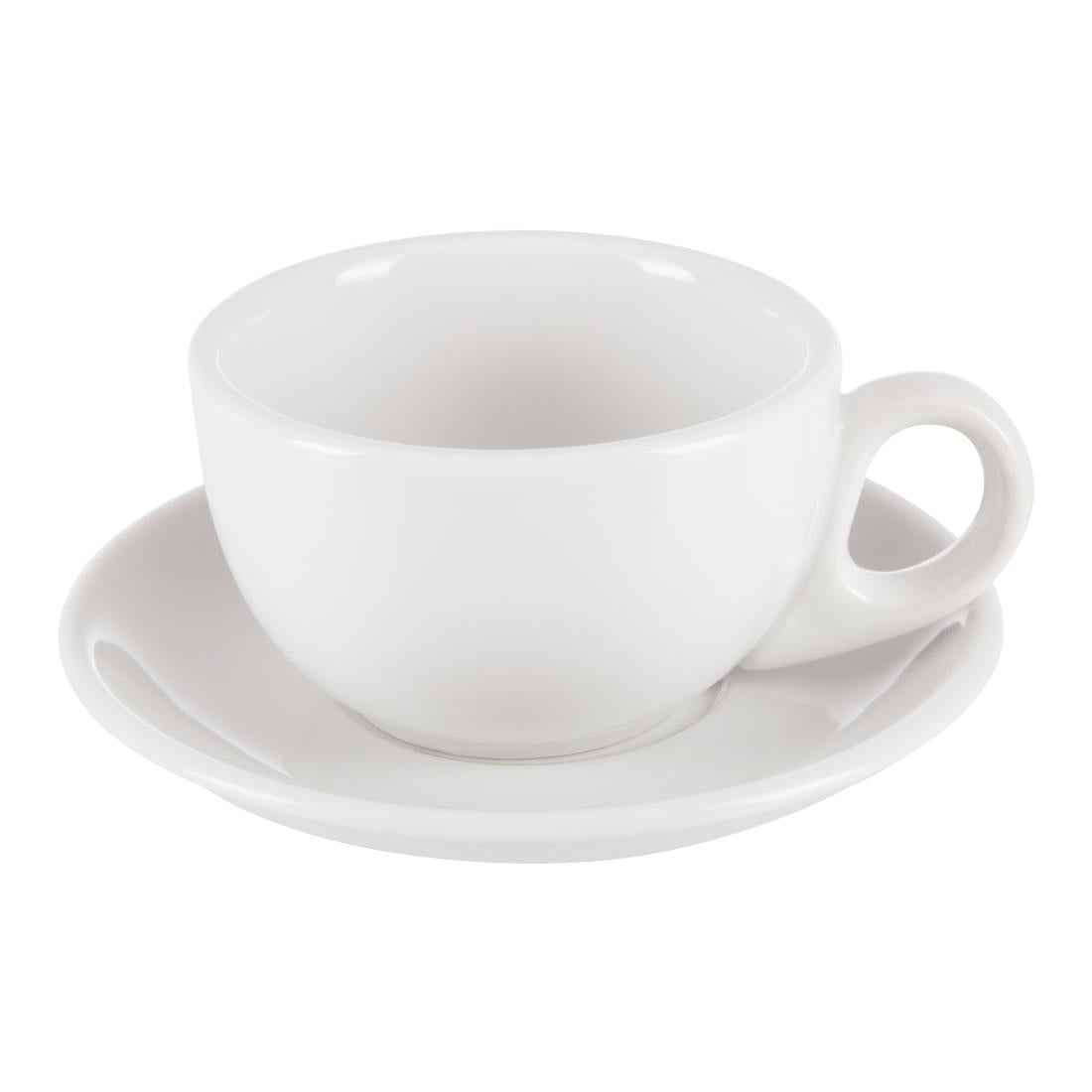 EDLP Olympia Athena Saucer (Fits CC200/CC201) - 145mm 5 3/4" (2 Pack4) (Pack quantity: 24. For stacking & cappuccino cup (GK811, CC201, GG870 and CC200). Size 145mm) • PAS-CC202