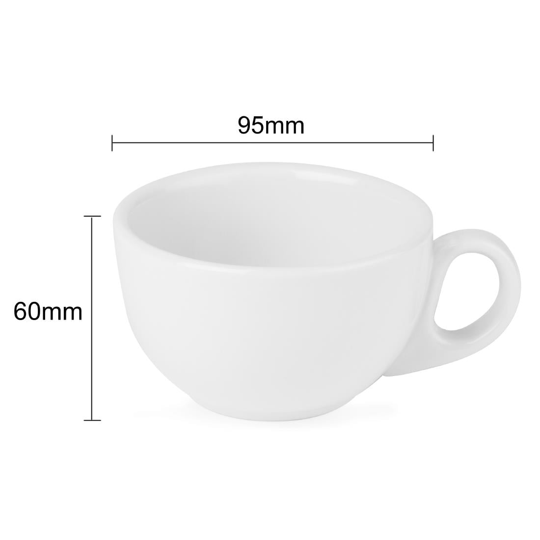 EDLP Olympia Athena Cappuccino Cup - 230ml 8fl oz (Box 24) • PAS-CC201