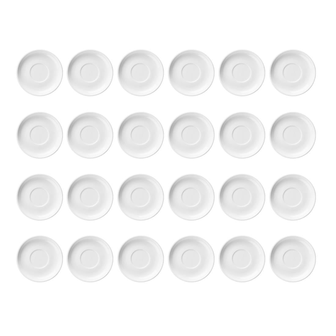 EDLP Olympia Athena Saucer (Fits CC200/CC201) - 145mm 5 3/4" (2 Pack4) (Pack quantity: 24. For stacking & cappuccino cup (GK811, CC201, GG870 and CC200). Size 145mm) • PAS-CC202