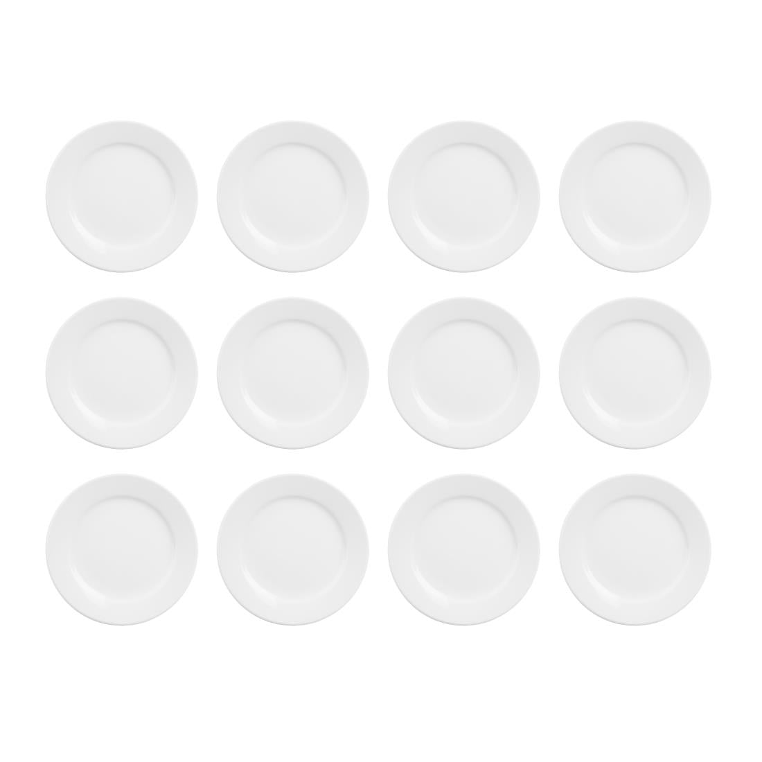 Olympia Athena Wide Rimmed Plates 165mm (12 Pack) (Pack of 12) • PAS-CC206