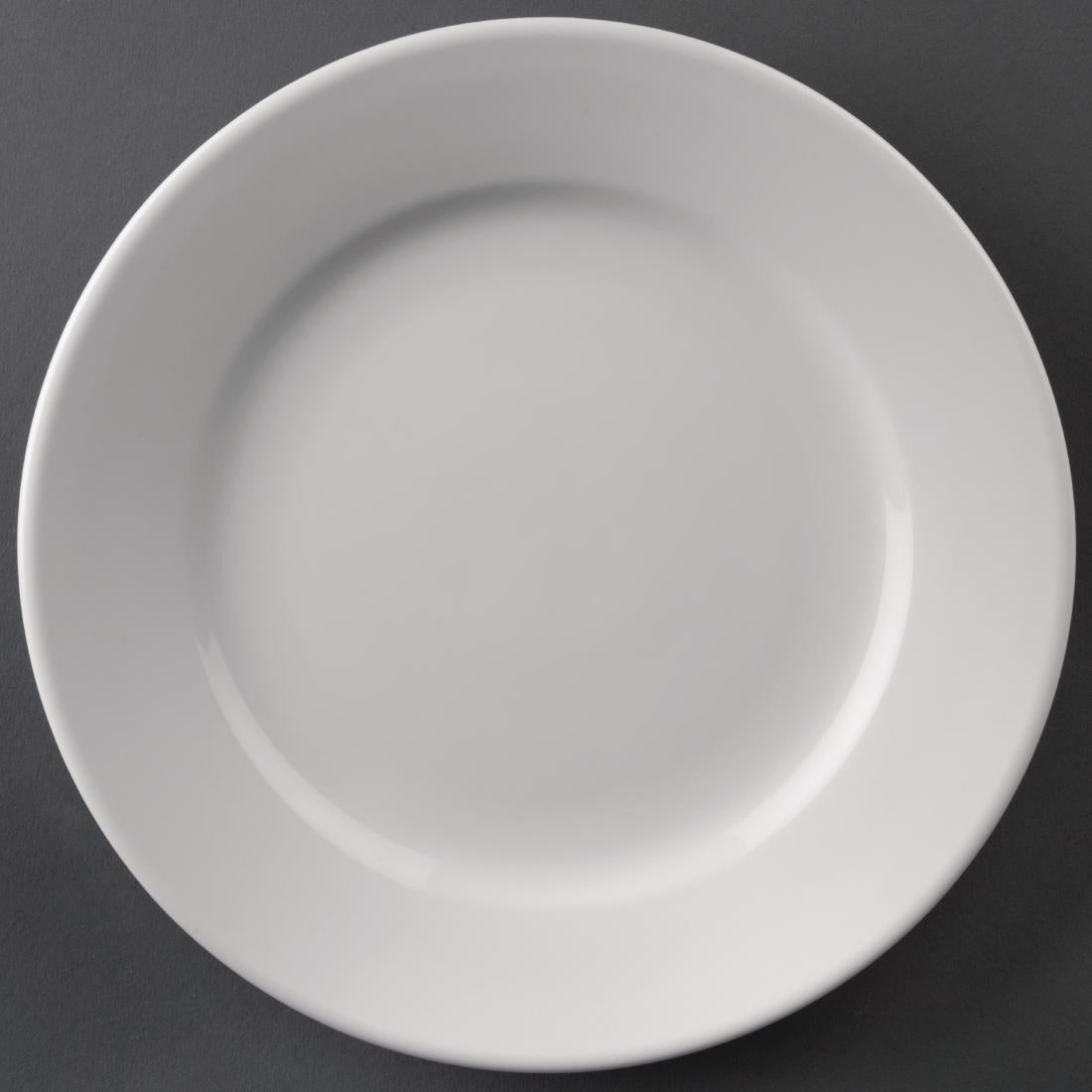 Olympia Athena Wide Rimmed Plates 203mm (12 Pack) (Pack of 12) • PAS-CC207