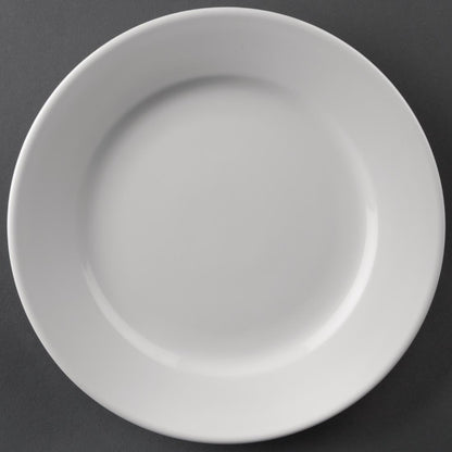 Olympia Athena Wide Rimmed Plates 203mm (12 Pack) (Pack of 12) • PAS-CC207