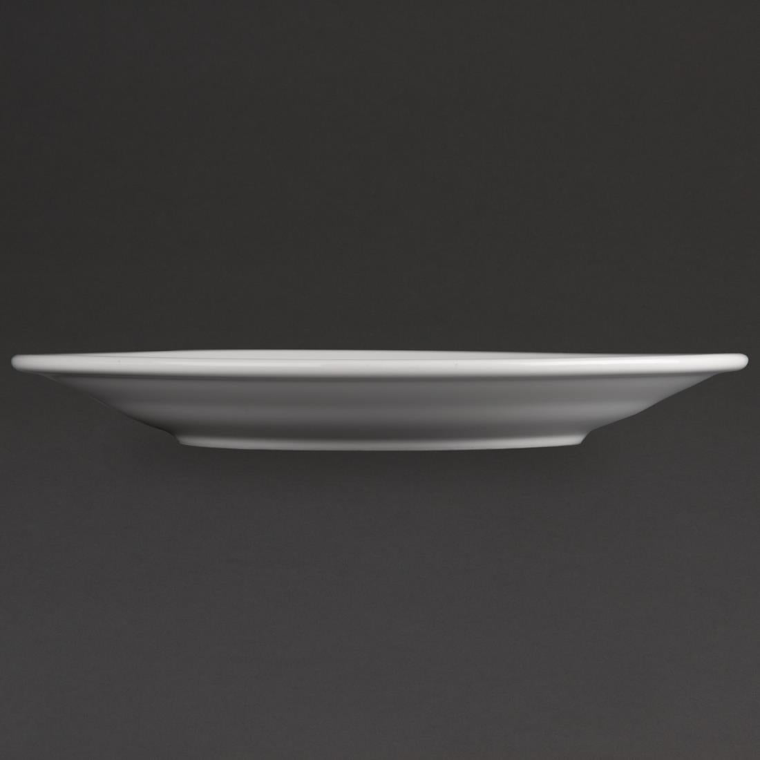 Olympia Athena Wide Rimmed Plates 203mm (12 Pack) (Pack of 12) • PAS-CC207