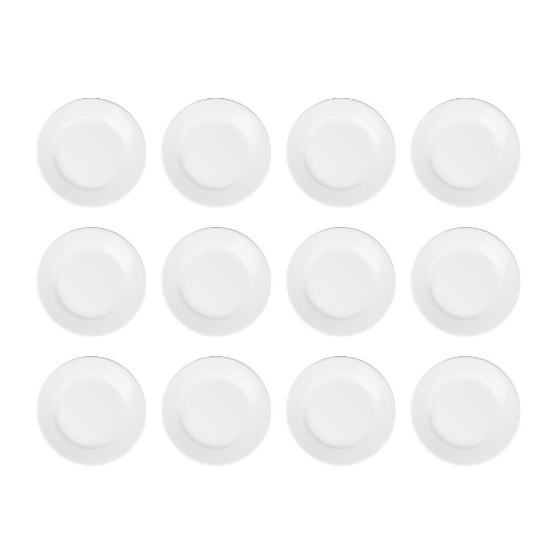 Olympia Athena Wide Rimmed Plates 203mm (12 Pack) (Pack of 12) • PAS-CC207