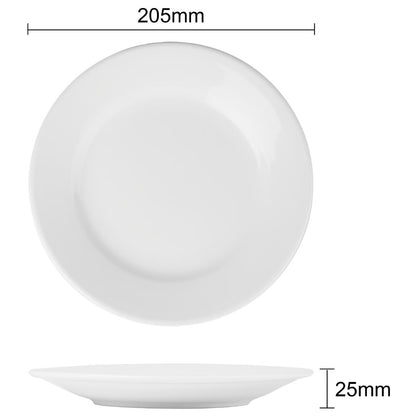 Olympia Athena Wide Rimmed Plates 203mm (12 Pack) (Pack of 12) • PAS-CC207