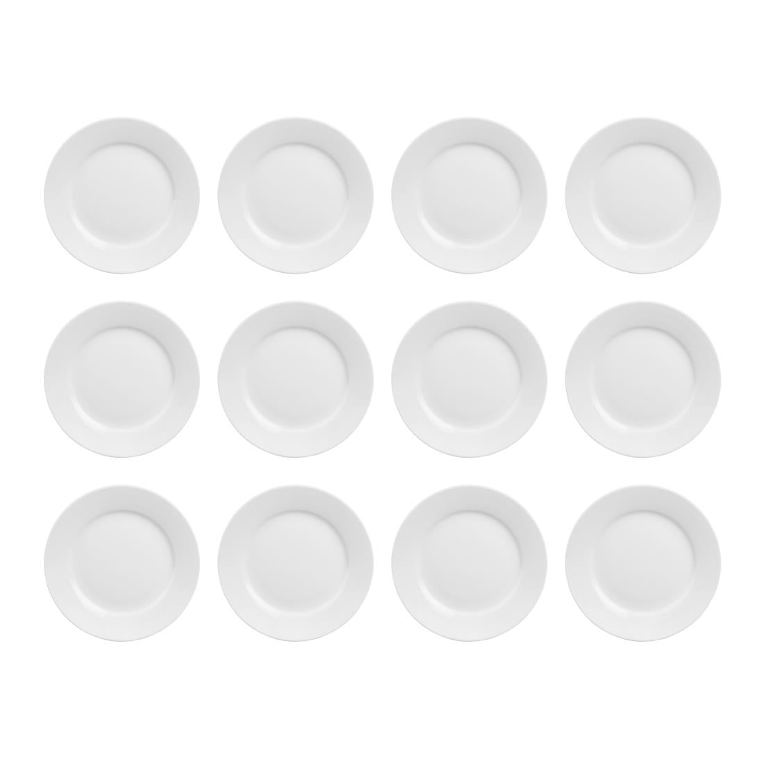 EDLP Olympia Athena Wide Rimmed Plate - 228mm 9" (12 Pack) (228mm. Pack quantity: 12) • PAS-CC208