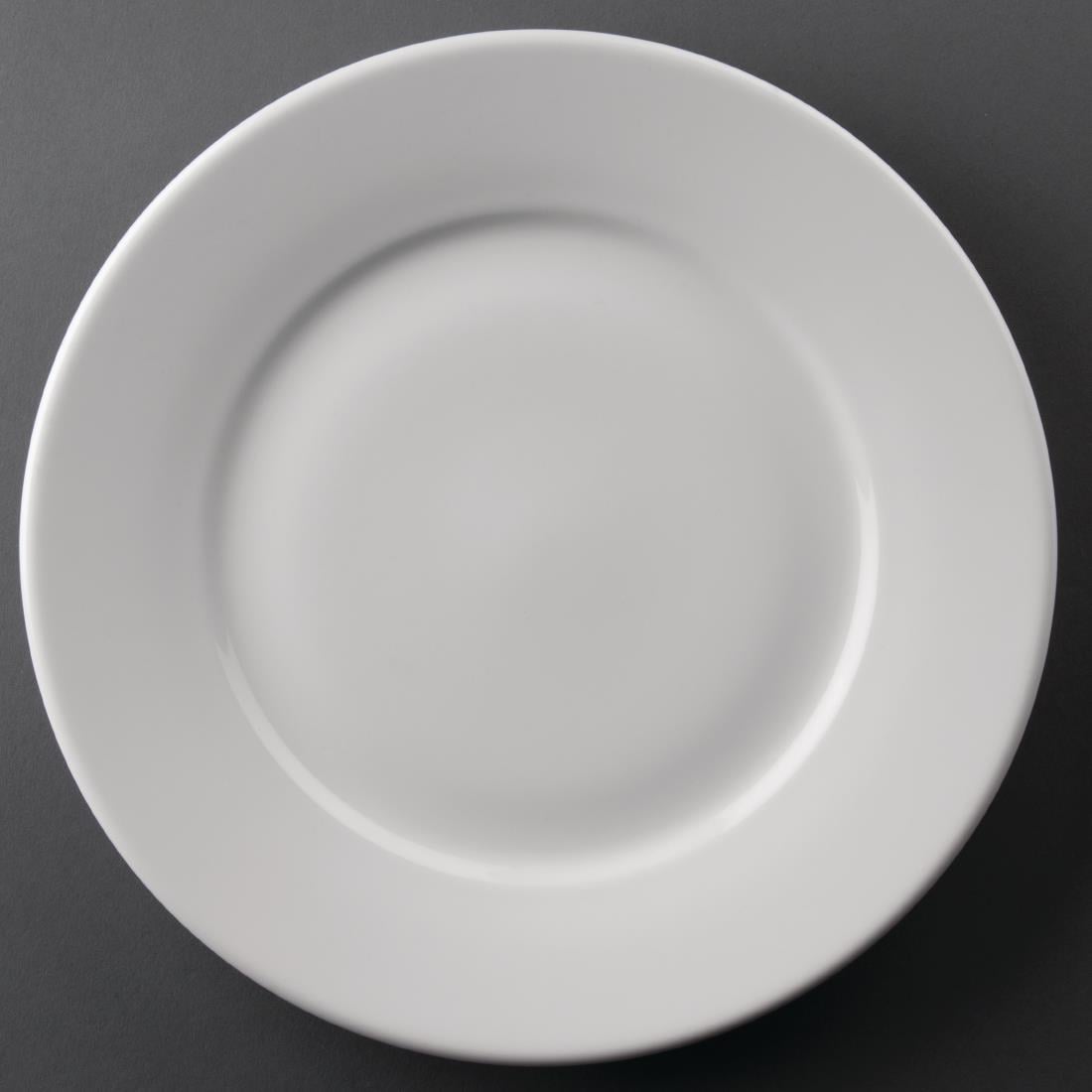 EDLP Olympia Athena Wide Rimmed Plate - 254mm 10" (12 Pack) (254mm. Pack quantity: 12) • PAS-CC209