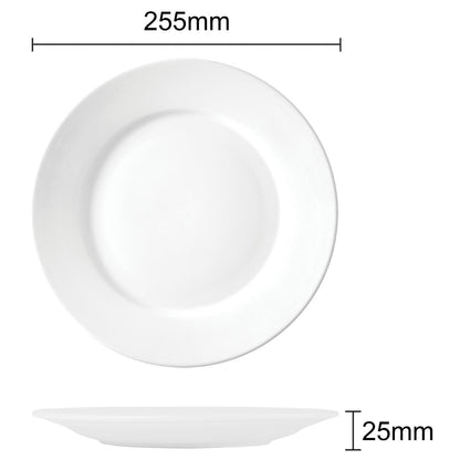 EDLP Olympia Athena Wide Rimmed Plate - 254mm 10" (12 Pack) (254mm. Pack quantity: 12) • PAS-CC209