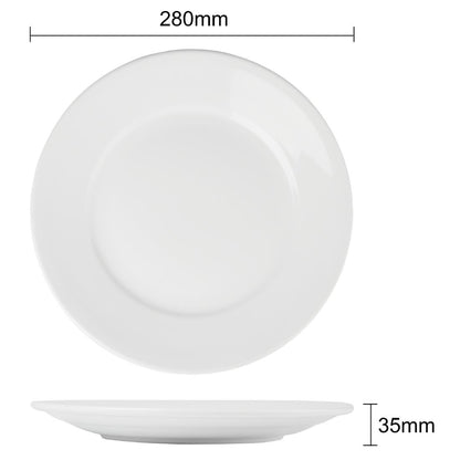 EDLP Olympia Athena Wide Rimmed Plate - 280mm 11" (6 Pack) (280mm. Pack quantity: 6) • PAS-CC210