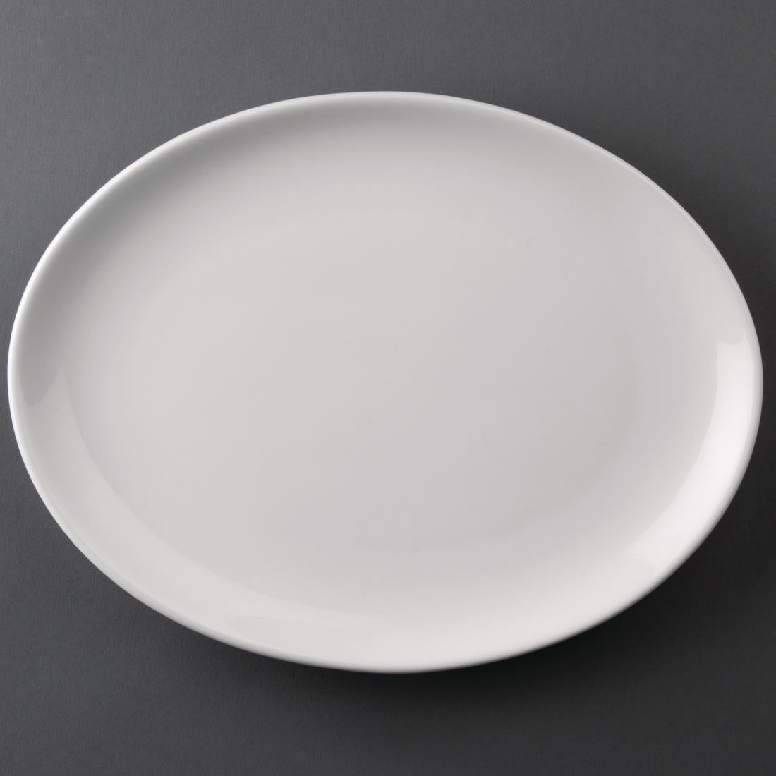 Olympia Athena Oval Coupe Plate 254x197mm (12 Pack) (254x197mm. Pack quantity 12) • PAS-CC211