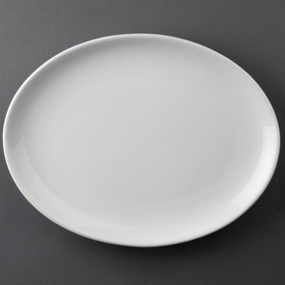 Olympia Athena Oval Coupe Plate 254x197mm (12 Pack) (254x197mm. Pack quantity 12) • PAS-CC211