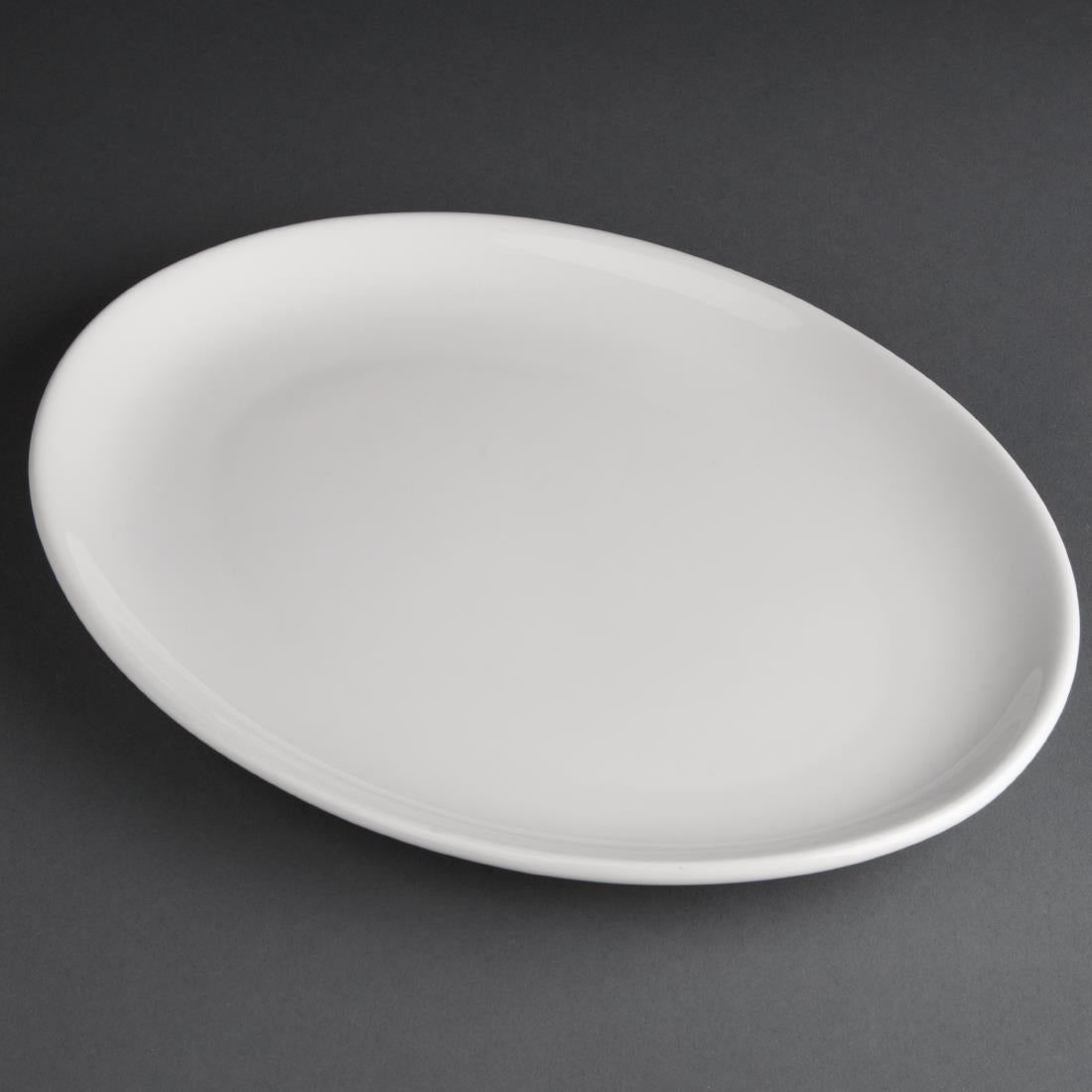 Olympia Athena Oval Coupe Plate 254x197mm (12 Pack) (254x197mm. Pack quantity 12) • PAS-CC211