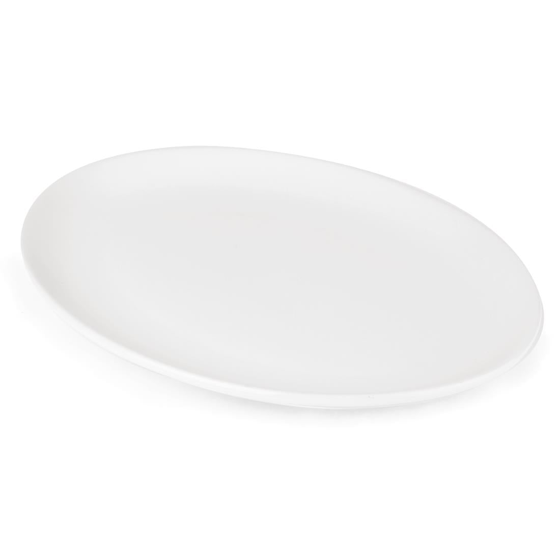 Olympia Athena Oval Coupe Plate 254x197mm (12 Pack) (254x197mm. Pack quantity 12) • PAS-CC211