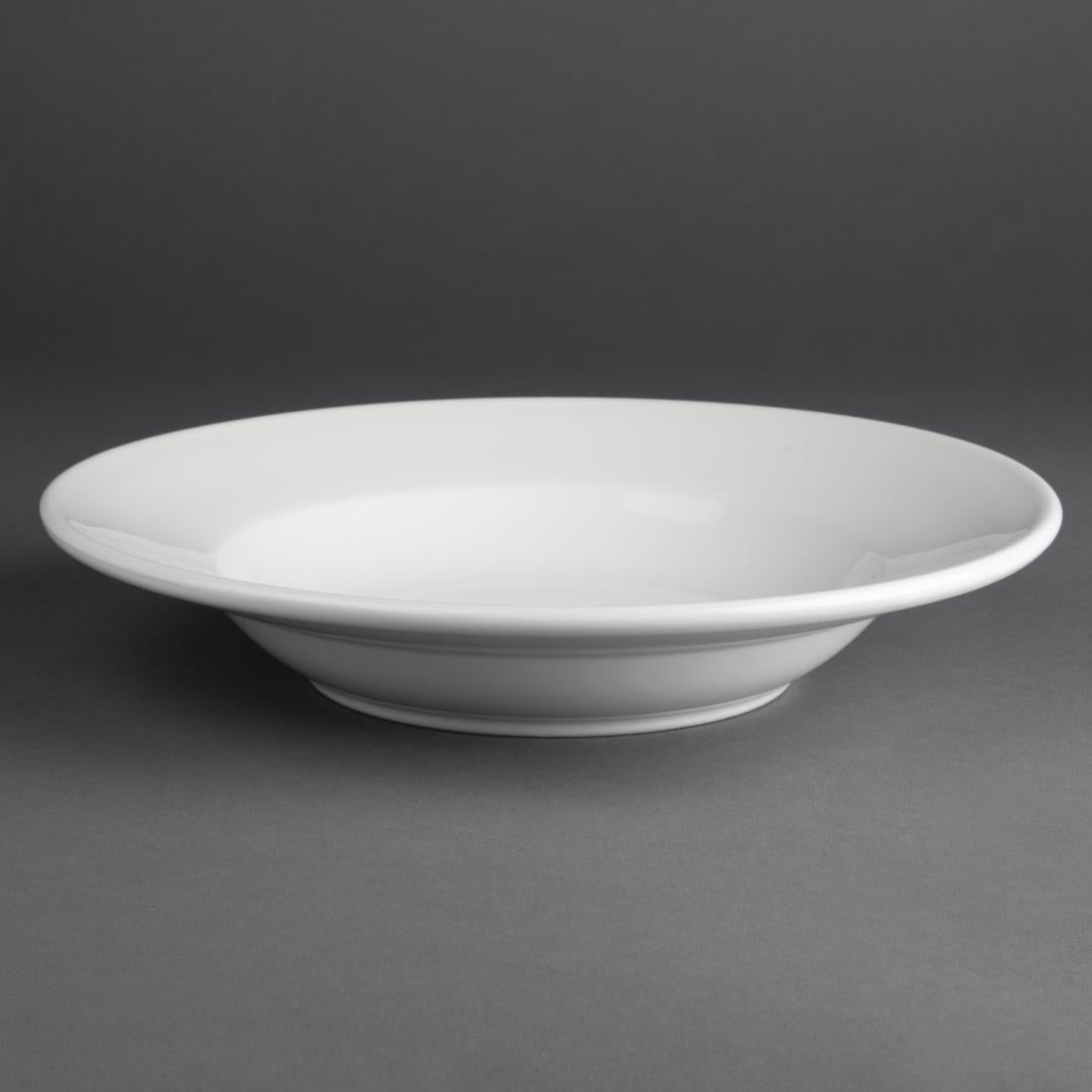 Olympia Athena Rimmed Soup & Pasta Bowls 228mm 210ml (6 Pack) (228mm.  Pack quantity: 6) • PAS-CC214