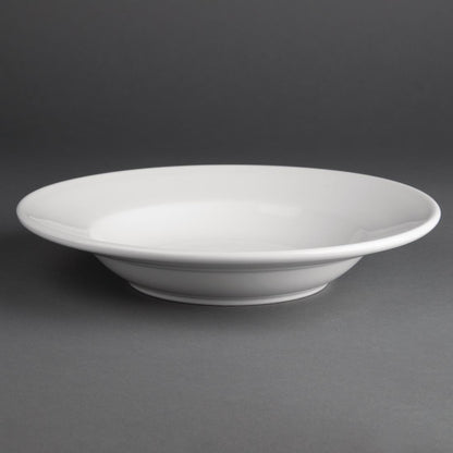 Olympia Athena Rimmed Soup & Pasta Bowls 228mm 210ml (6 Pack) (228mm.  Pack quantity: 6) • PAS-CC214