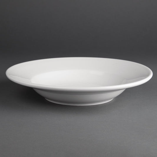Olympia Athena Rimmed Soup & Pasta Bowls 228mm 210ml (6 Pack) (228mm.  Pack quantity: 6) • PAS-CC214