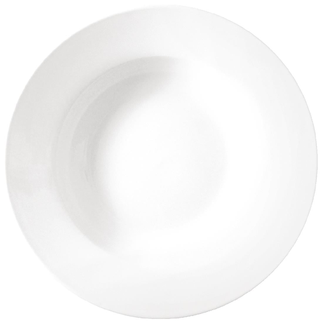 "Special Offer Olympia Athena Rimmed Soup Bowls (24 Pack)" (228mm. White. Pack quantity: 24) • PAS-S774