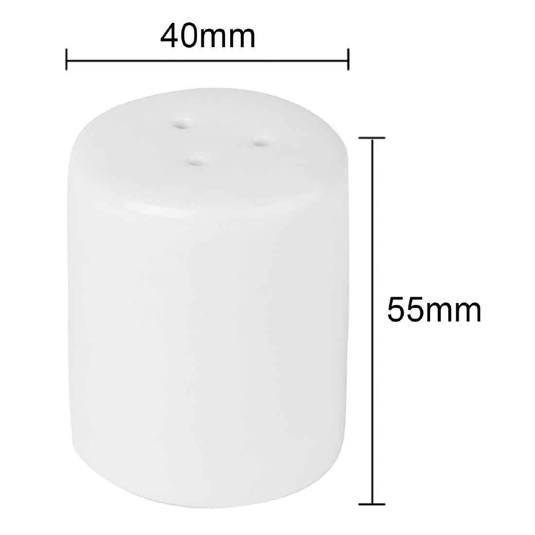 EDLP Olympia Athena Pepper Shaker - 50mm 2" (12 Pack) (50mm (h). Pack quantity: 12) • PAS-CC216