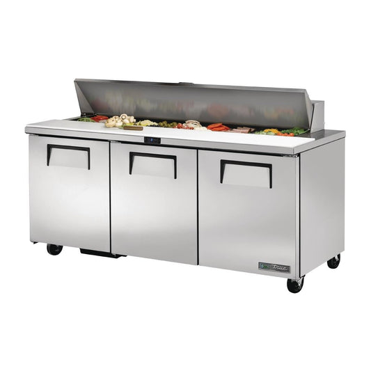 True Salad Prep Counter 3 doors - 18x1/6 GN pan top • PAS-CC236-A