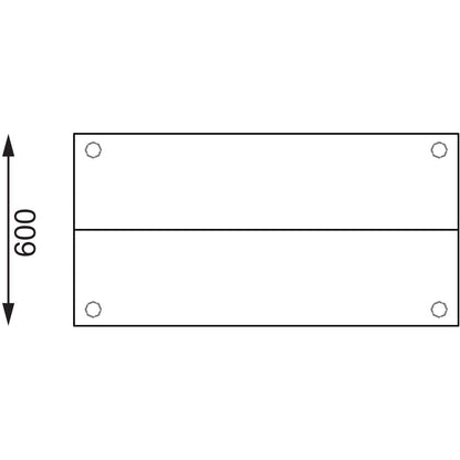 Vogue Stainless Steel Prep Station 1200x600mm • PAS-CC359