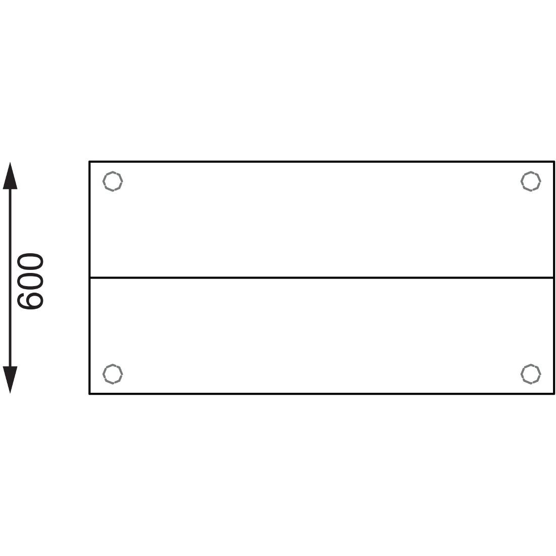 Vogue Stainless Steel Prep Station 1800x600mm • PAS-CC360