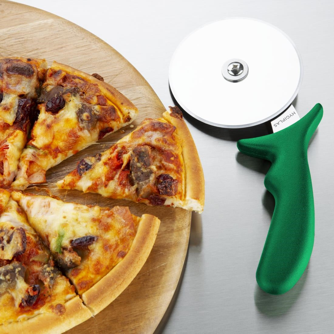 Hygiplas Pizza Wheel Green 100mm • PAS-CC408