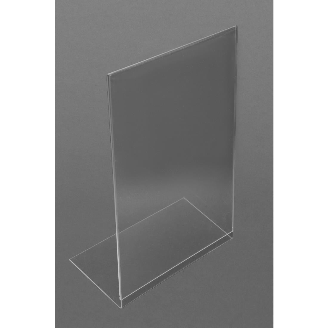 Olympia Leanback Menu Holder Acrylic A4 • PAS-CC445