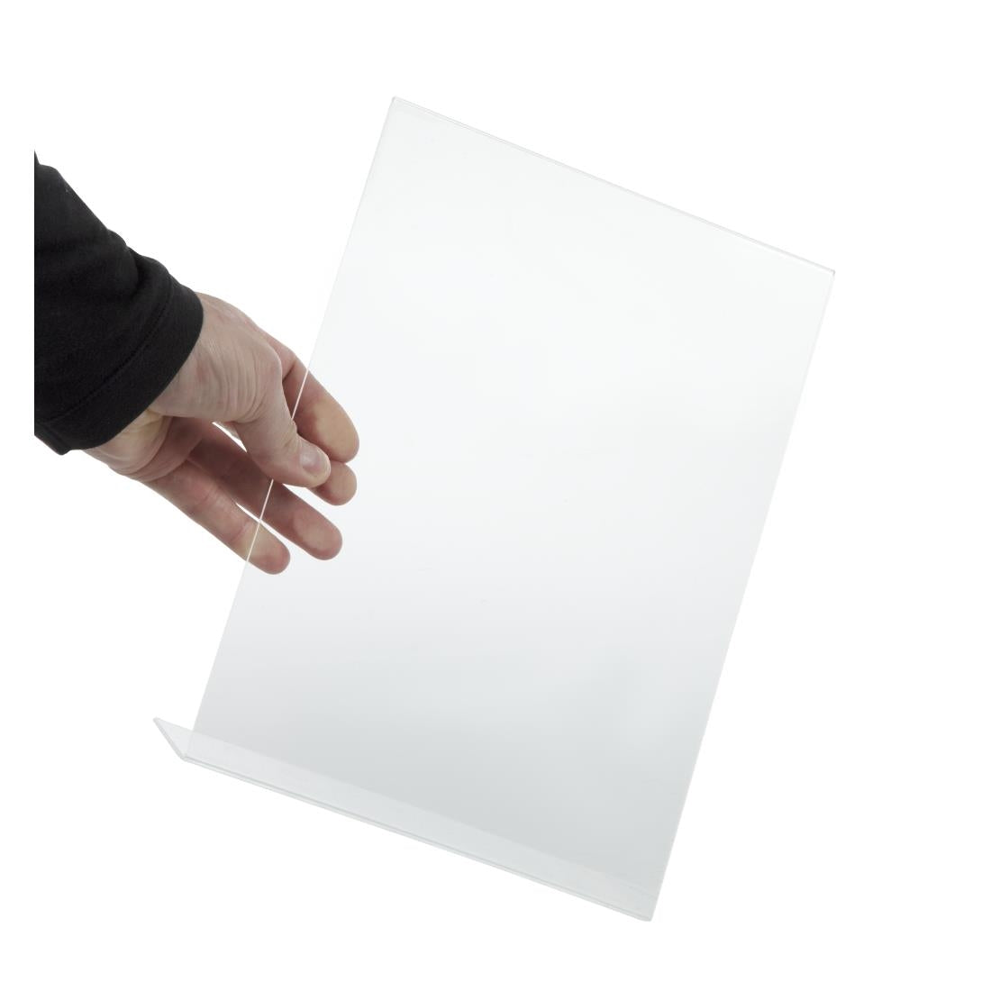 Olympia Leanback Menu Holder Acrylic A4 • PAS-CC445