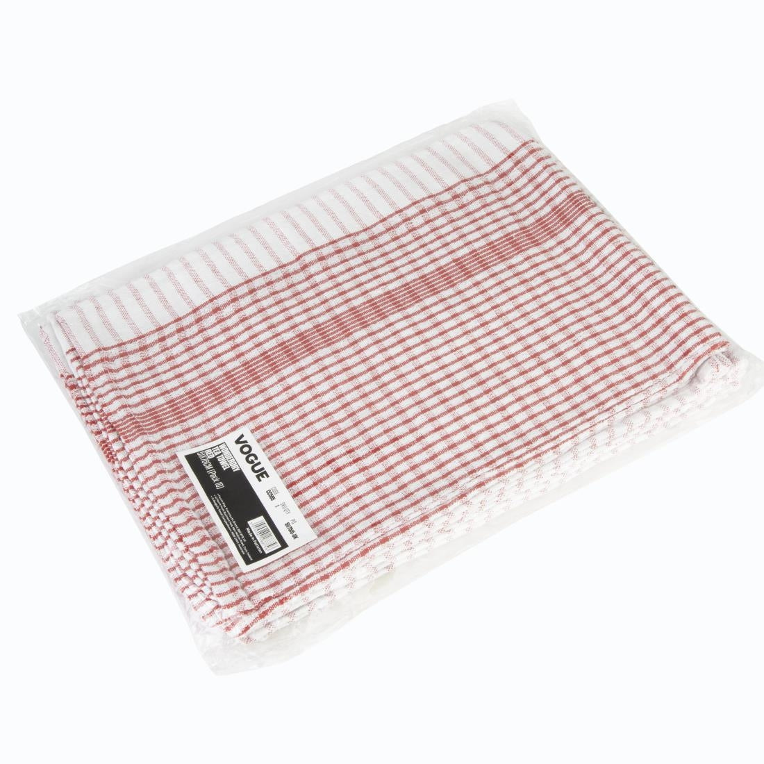 Vogue Wonderdry Red Tea Towels (10 Pack) • PAS-CC595