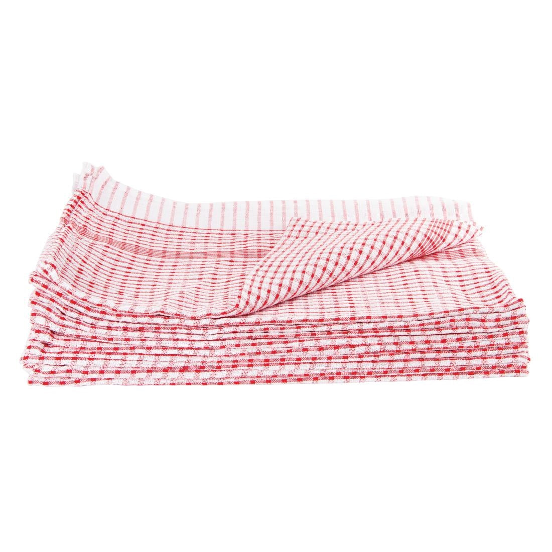 Vogue Wonderdry Red Tea Towels (10 Pack) • PAS-CC595