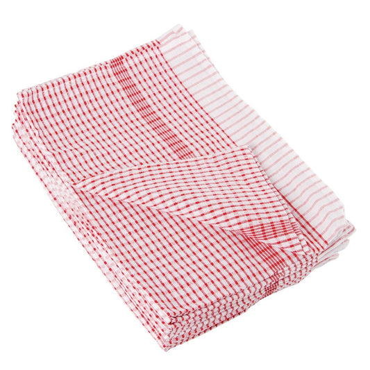 Vogue Wonderdry Red Tea Towels (10 Pack) • PAS-CC595