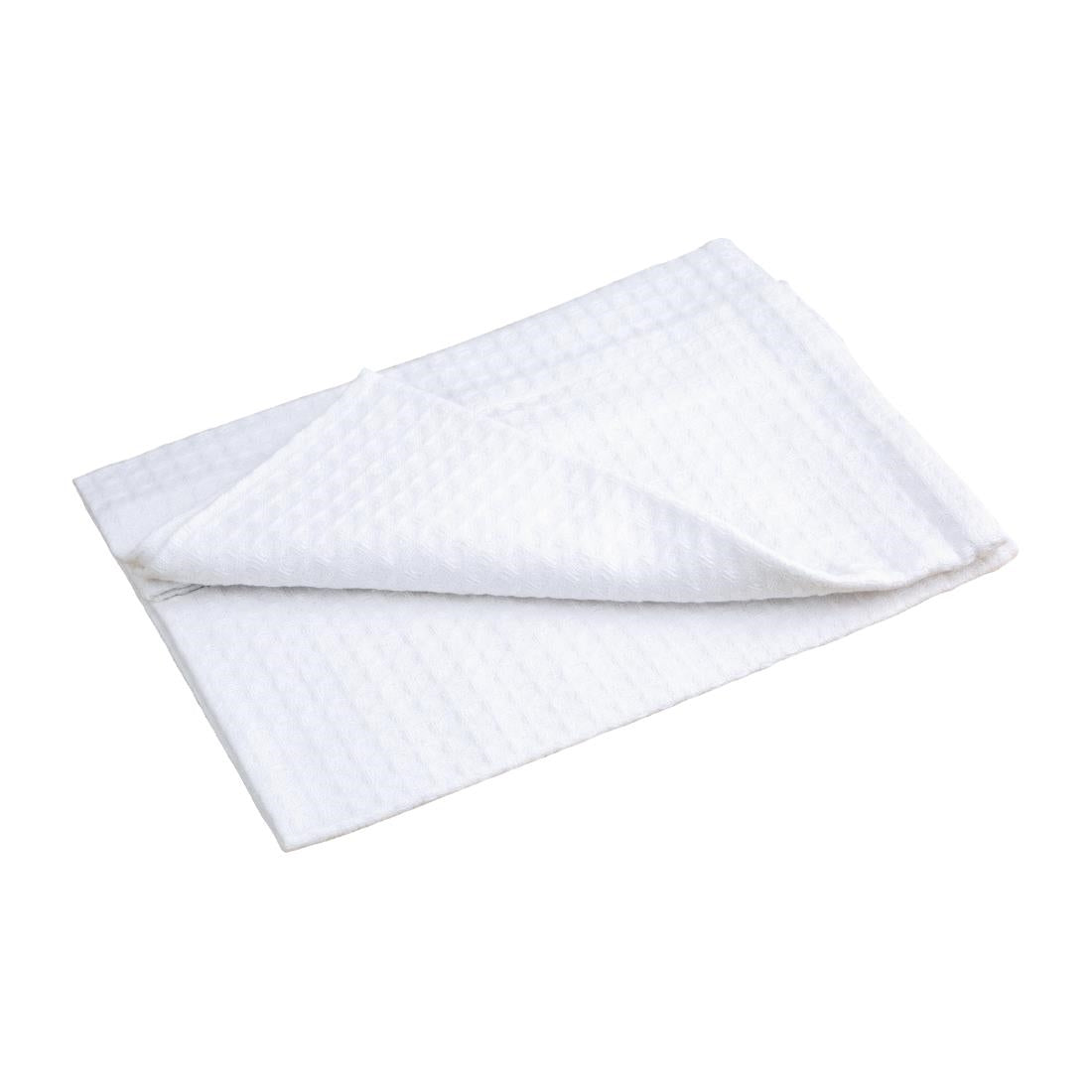 Vogue Cloths White Honeycomb Weave (10 Pack) (Pack of 10) • PAS-CC598